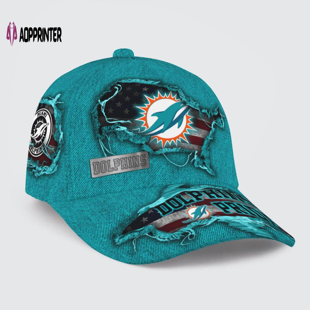 Miami Dolphins American Flag Classic Baseball Classic Cap Men Hat Miami Dolphins American Flag Classic Baseball Classic Cap Men Hat