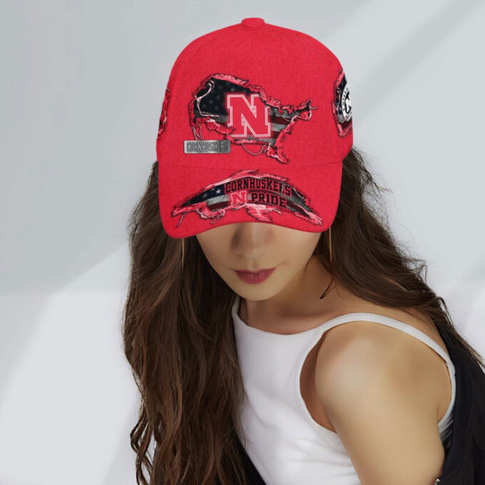 Nebraska Cornhuskers American Flag Classic Baseball Classic Cap Men Hat