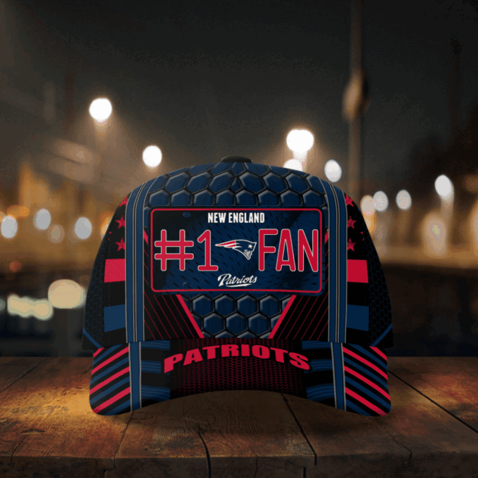 New England Patriots #1 Fan All Over Print Baseball Classic Baseball Classic Cap Men Hat Men Hat