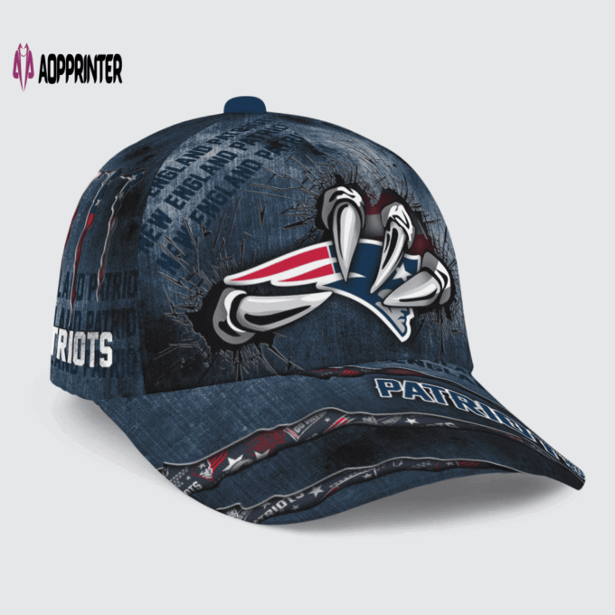 New England Patriots Flag 3D Dragon Classic Baseball Classic Cap Men Hat