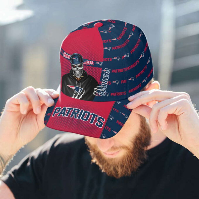 New England Patriots Skull Team Logo Baseball Classic Cap Men Hat