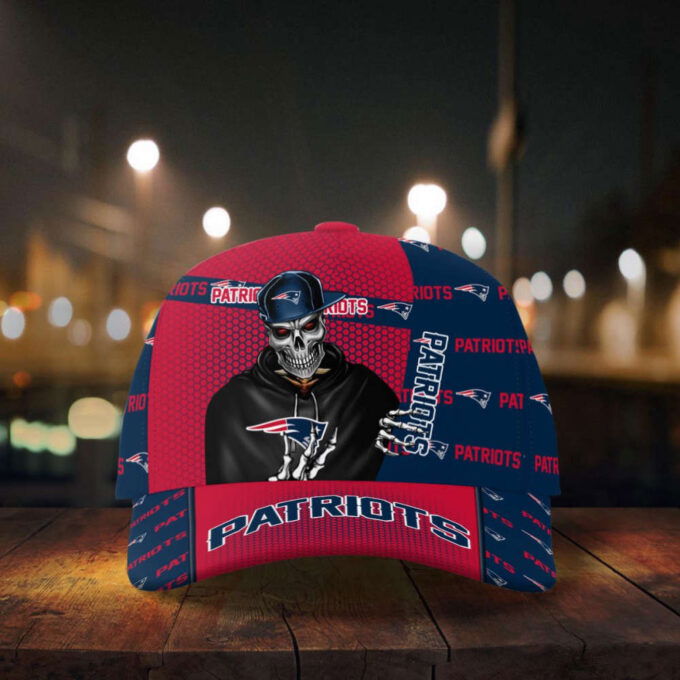New England Patriots Skull Team Logo Baseball Classic Cap Men Hat