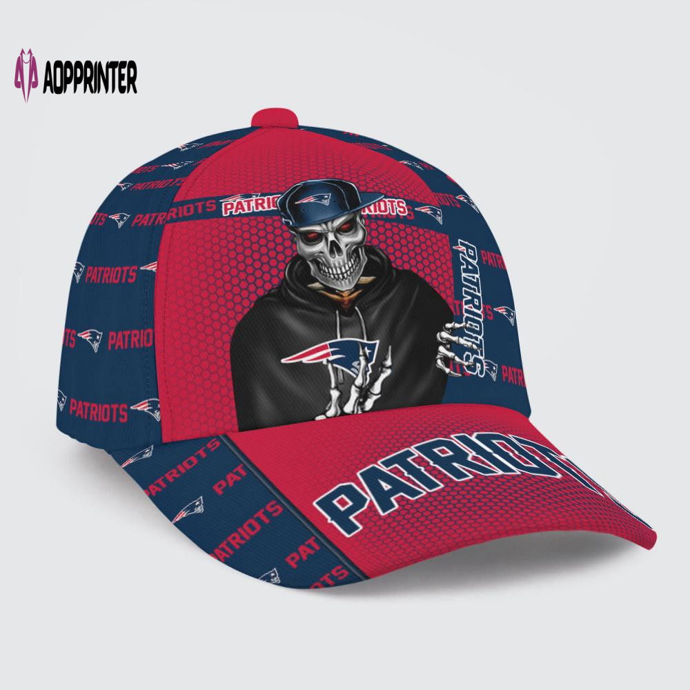 New England Patriots Skull Team Logo Baseball Classic Cap Men Hat New England Patriots Skull Team Logo Baseball Classic Cap Men Hat