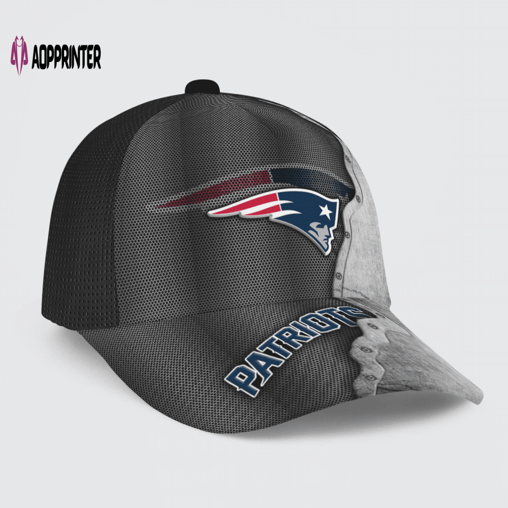 New England Patriots Specialized Metal Texture Baseball Baseball Classic Cap Men Hat New England Patriots Specialized Metal Texture Baseball Baseball Classic Cap Men Hat