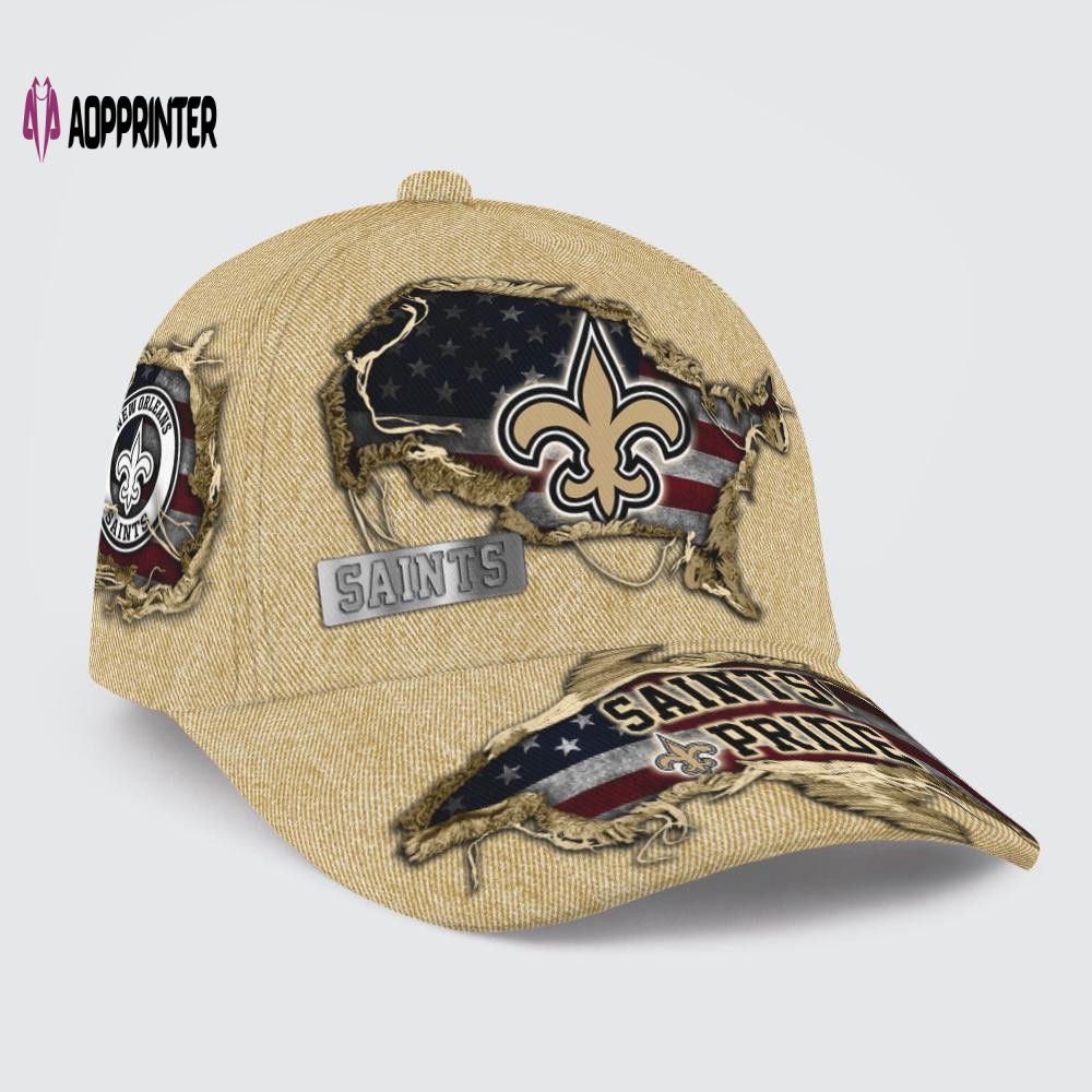 New Orleans Saints American Flag Classic Baseball Classic Cap Men Hat New Orleans Saints American Flag Classic Baseball Classic Cap Men Hat
