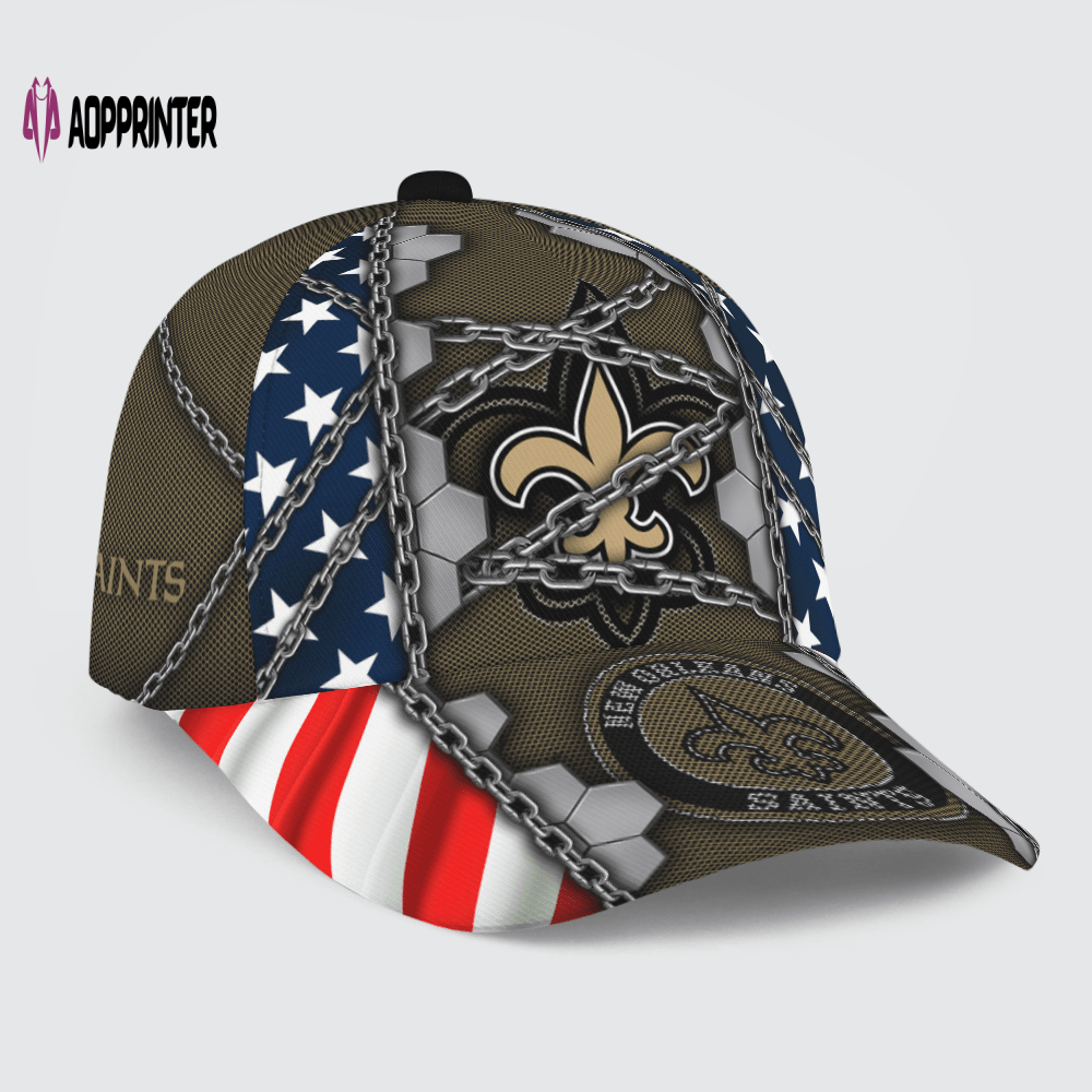 New Orleans Saints Stars & Stripes Chain Printed Baseball Classic Baseball Classic Cap Men Hat Men Hat New Orleans Saints Stars & Stripes Chain Printed Baseball Classic Baseball Classic Cap Men Hat Men Hat