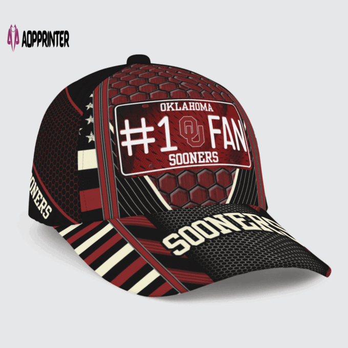 Oklahoma Sooners #1 Fan All Over Print Baseball Classic Baseball Classic Cap Men Hat Men Hat