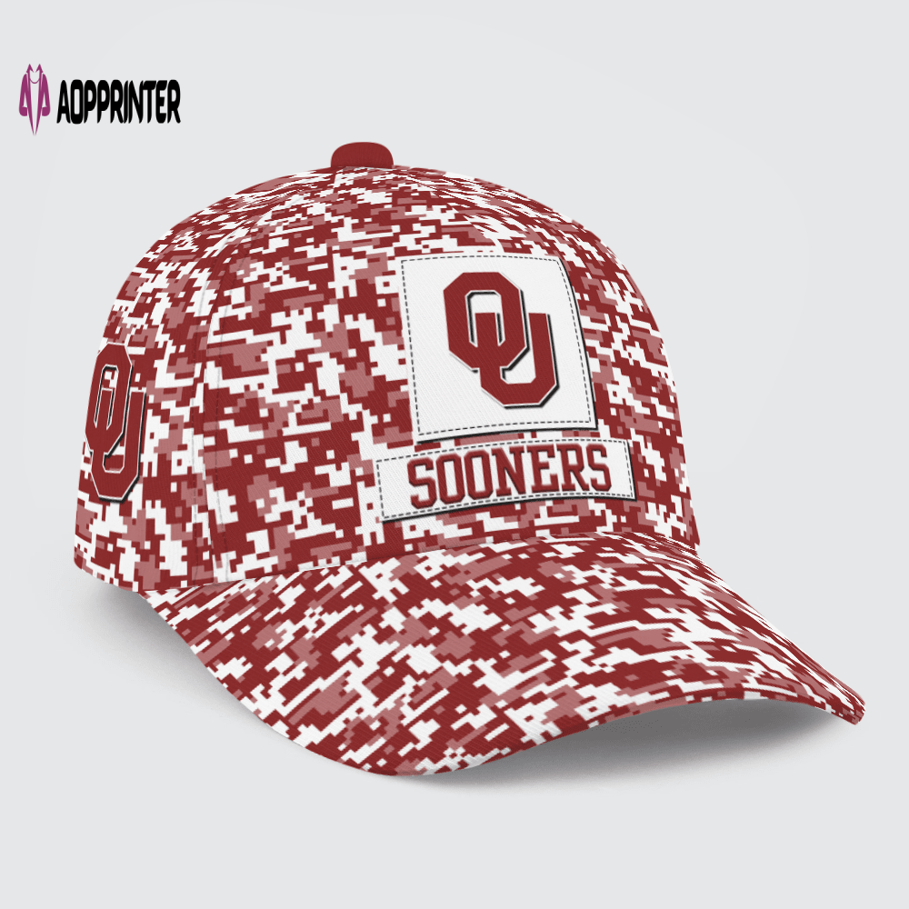 Oklahoma Sooners Digital Camo AOP Classic Baseball Classic Baseball Classic Cap Men Hat Men Hat Oklahoma Sooners Digital Camo AOP Classic Baseball Classic Baseball Classic Cap Men Hat Men Hat