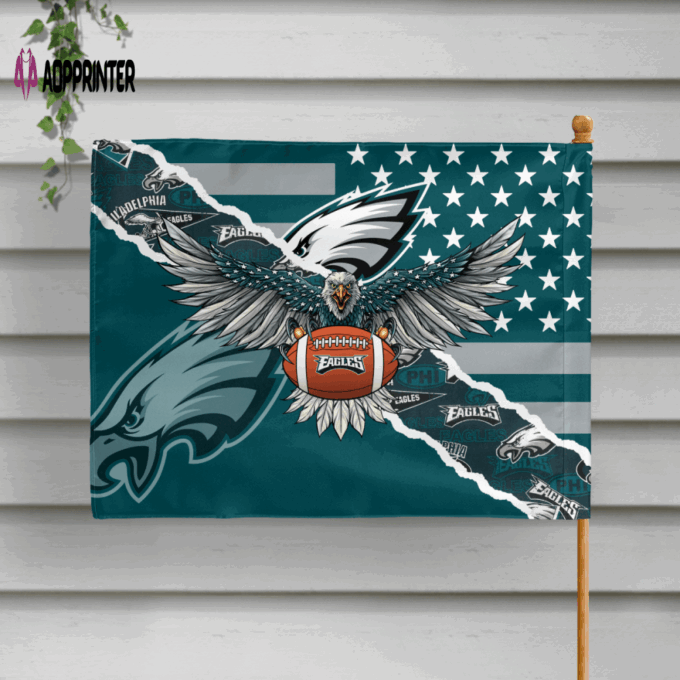 Philadelphia Eagles American Landscape House Flag
