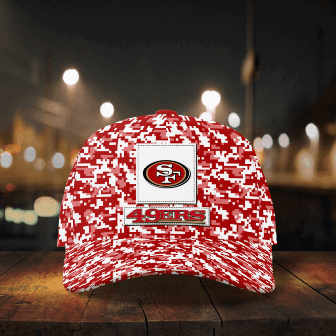 San Francisco 49ers Digital Camo AOP Classic Baseball Classic Baseball Classic Cap Men Hat Men Hat