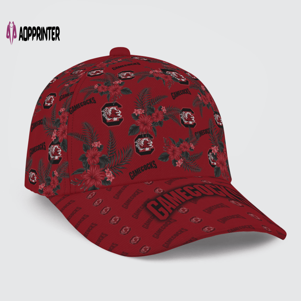 South Carolina Gamecocks Floral Hawaiian Adjustable Baseball Classic Cap Men Hat South Carolina Gamecocks Floral Hawaiian Adjustable Baseball Classic Cap Men Hat