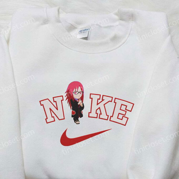 Nike x Chibi Mitsuki & Naruto Embroidered Shirts: Authentic Nike Inspired Collection
