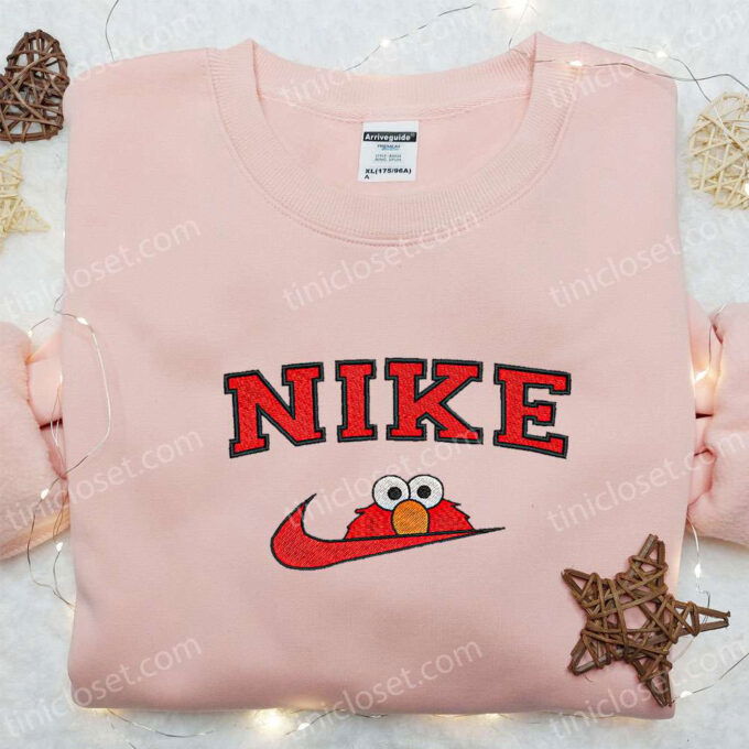 Nike x Elmo Cartoon Embroidered Sweatshirt – Best Nike Inspired Gift for Family