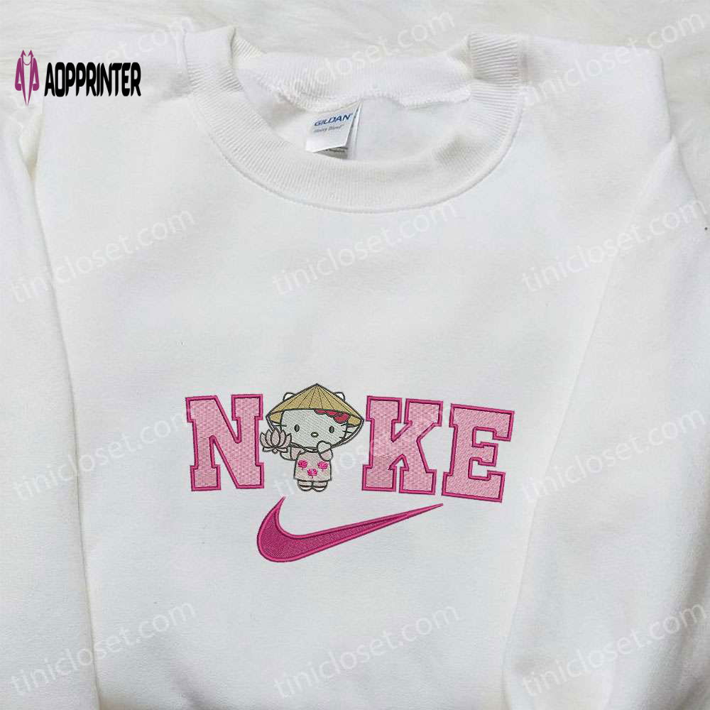 Nike x Hello Kitty Farmer Embroidered Shirt – Cute & Inspired Nike Shirt Nike x Hello Kitty Farmer Embroidered Shirt – Cute & Inspired Nike Shirt