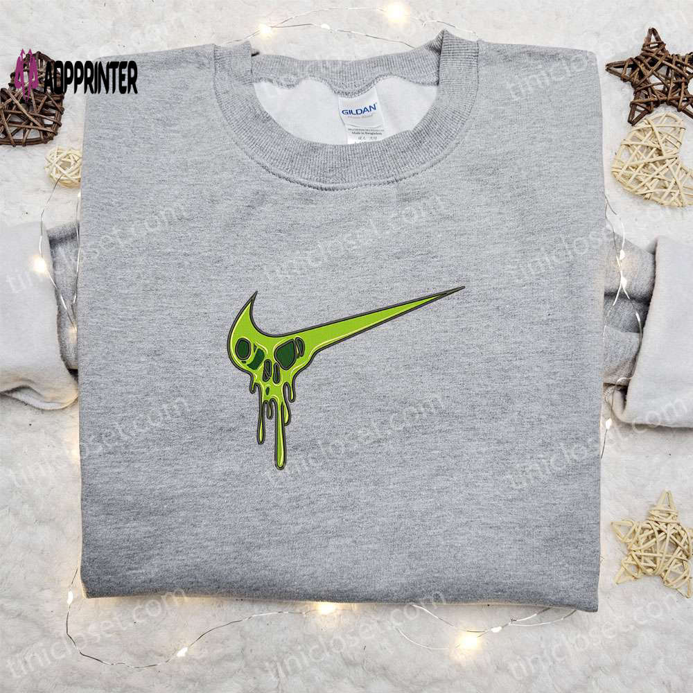 Skull Melt x Nike Embroidered Sweatshirt – Halloween Shirt Best Gift Idea for Family Skull Melt x Nike Embroidered Sweatshirt – Halloween Shirt Best Gift Idea for Family