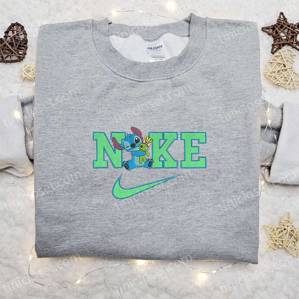 Stitch x Nike Cartoon Embroidered Sweatshirt – Best Halloween Gift Ideas for Family Stitch x Nike Cartoon Embroidered Sweatshirt – Best Halloween Gift Ideas for Family