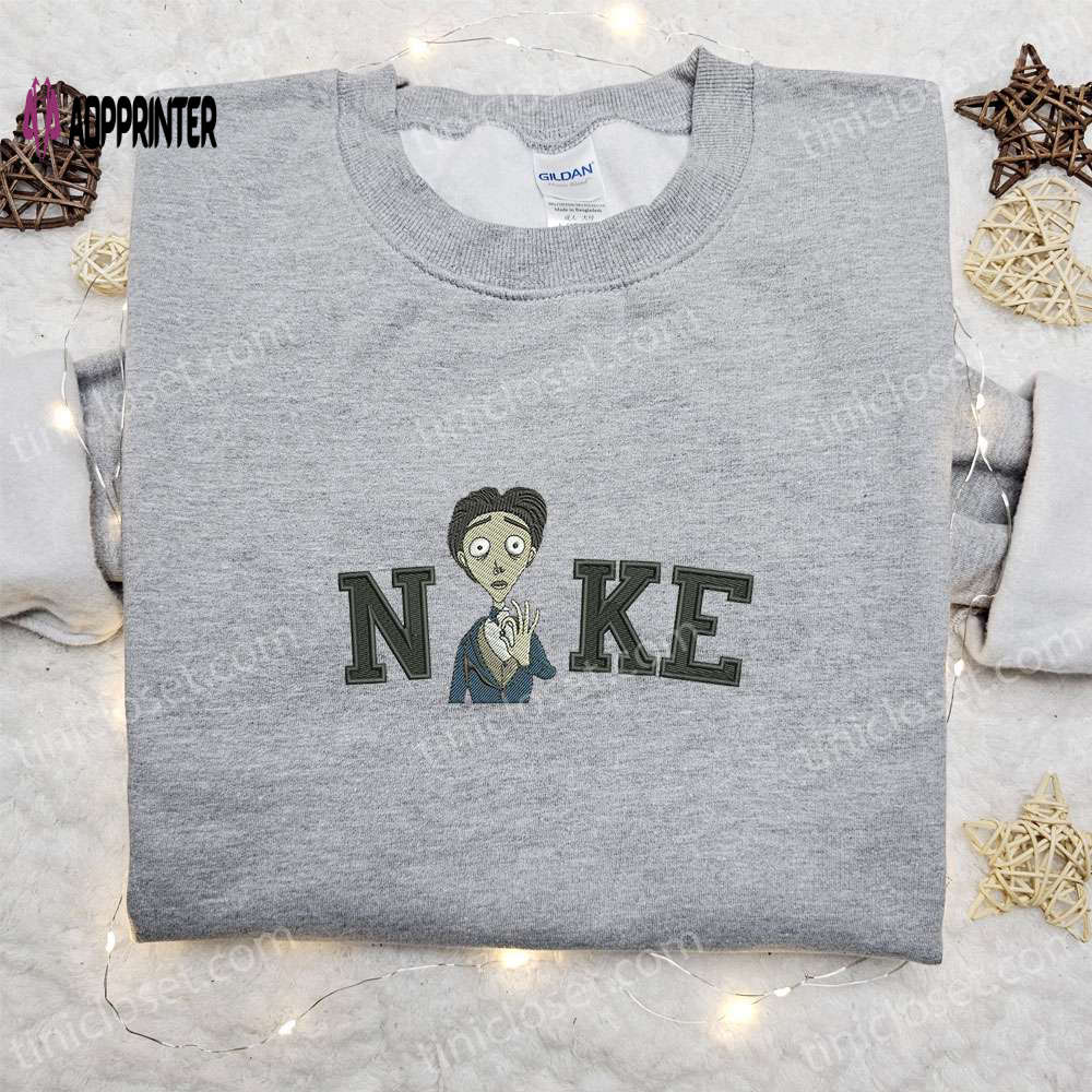 Victor Van Dort x Nike Movie Embroidered Hoodie & Halloween Shirt: Best Family Halloween Gift Ideas Victor Van Dort x Nike Movie Embroidered Hoodie & Halloween Shirt: Best Family Halloween Gift Ideas