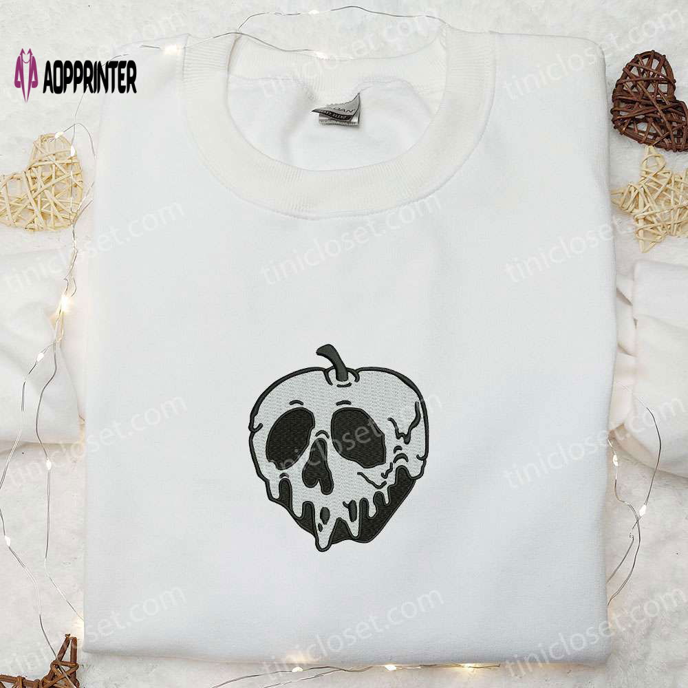 Spooky Apple Skull Embroidered Hoodie – Best Halloween Gift Sweatshirt Spooky Apple Skull Embroidered Hoodie – Best Halloween Gift Sweatshirt