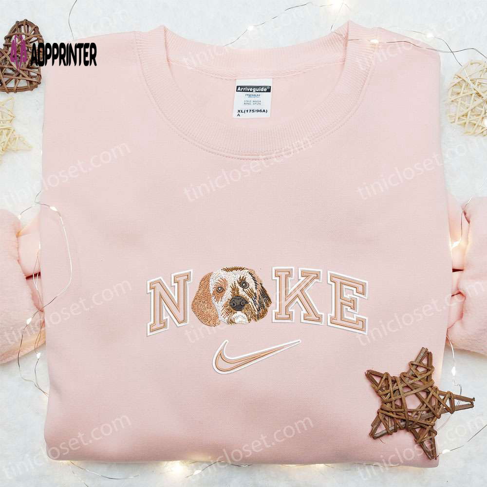 Australian Shepherd x Nike Embroidered Shirt: Animal Inspired Hoodie Australian Shepherd x Nike Embroidered Shirt: Animal Inspired Hoodie