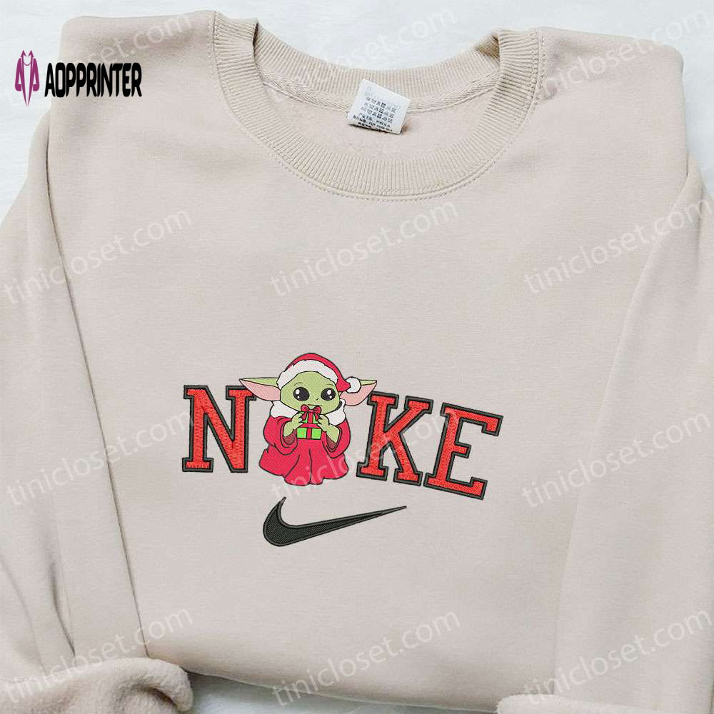 Baby Yoda Gift Christmas x Nike Embroidered Sweatshirt – Perfect Movie Christmas Shirt Best Gift Idea Baby Yoda Gift Christmas x Nike Embroidered Sweatshirt – Perfect Movie Christmas Shirt Best Gift Idea