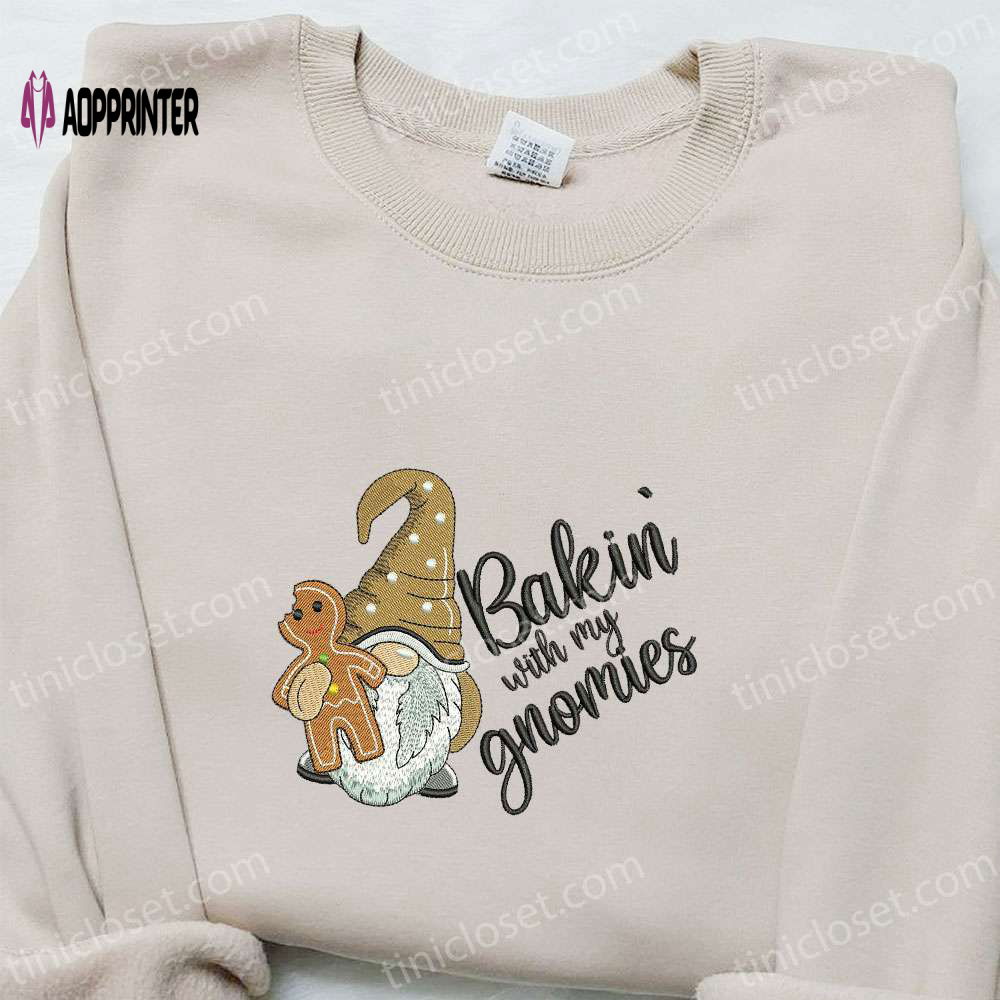 Baking with My Gnomies: Gingerbread Shirt & Christmas Hoodie – Perfect Family Gift Baking with My Gnomies: Gingerbread Shirt & Christmas Hoodie – Perfect Family Gift