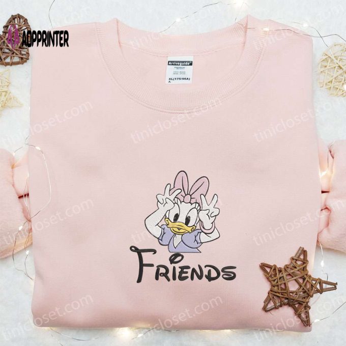 Best Friend Daisy & Disney Characters Embroidered T-shirt: Top Gift Ideas