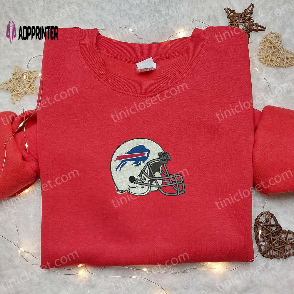 Buffalo Bills Helmet Embroidered Shirt & NFL Sports Hoodie: Perfect Gift Idea for Football Fans! Buffalo Bills Helmet Embroidered Shirt & NFL Sports Hoodie: Perfect Gift Idea for Football Fans!