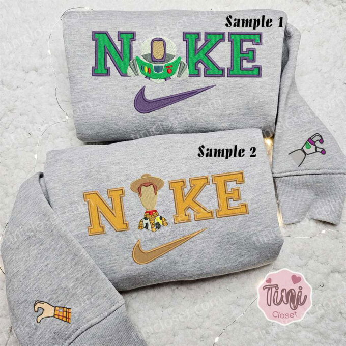 Buzz Lightyear & Woody x Nike Couple Shirt Disney Toys Story Hoodie Valentine’s Day Sweatshirt