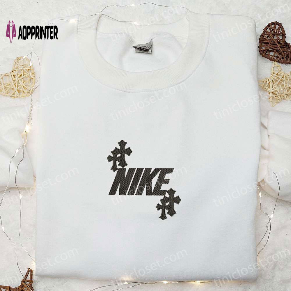 Christian Cross x Nike Embroidered Shirt & Hoodie: Perfect Thanksgiving & Christmas Gift Idea Christian Cross x Nike Embroidered Shirt & Hoodie: Perfect Thanksgiving & Christmas Gift Idea