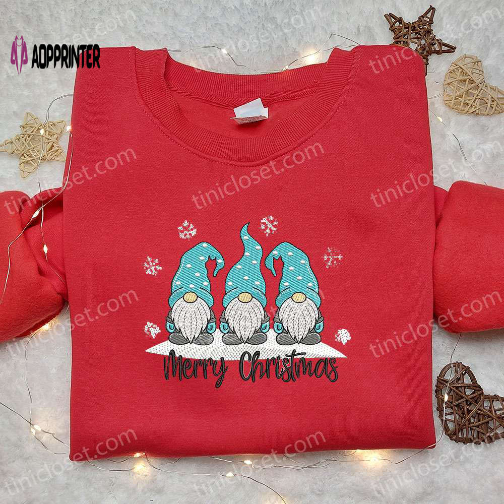 Christmas Winter Gnomes Embroidered Sweatshirt – Best Gift Idea for the Holidays Christmas Winter Gnomes Embroidered Sweatshirt – Best Gift Idea for the Holidays