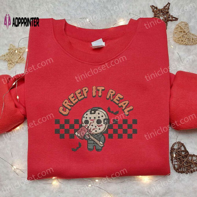 Creep It Real Jason Voorhees Sweatshirt: Friday The 13th Halloween Hoodie – Best Halloween Gift Ideas
