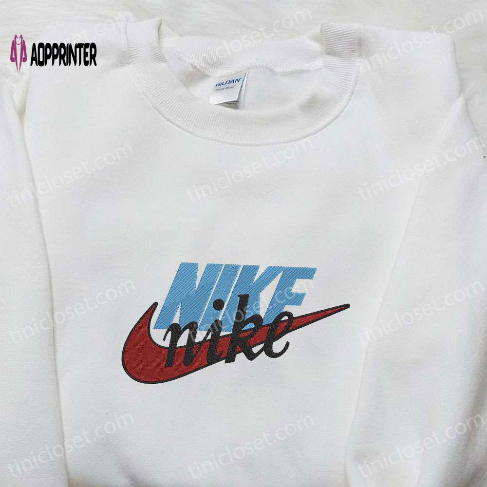 Personalized Nike Shirt: Embroidered Nike Inspired Sweatshirt Perfect Family Gift Personalized Nike Shirt: Embroidered Nike Inspired Sweatshirt Perfect Family Gift
