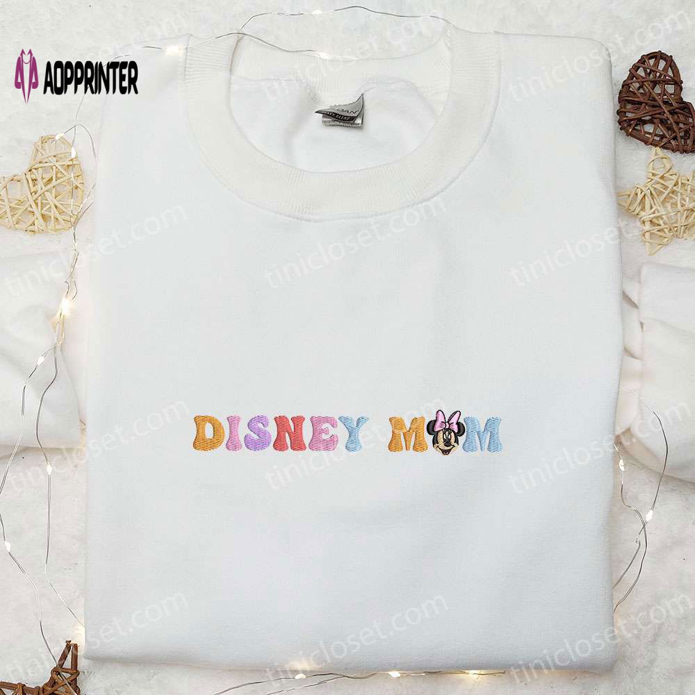 Disney Mom Minnie Mouse Embroidered Shirt & Hoodie: Perfect Mother’s Day Gift Disney Mom Minnie Mouse Embroidered Shirt & Hoodie: Perfect Mother’s Day Gift