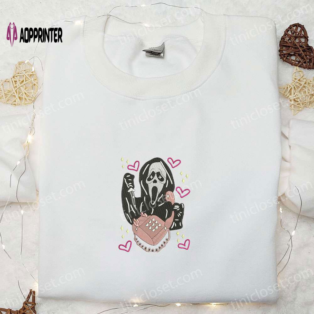 Spooky Ghost Phone Embroidered Shirt – Funny & Cool Halloween Shirt Spooky Ghost Phone Embroidered Shirt – Funny & Cool Halloween Shirt