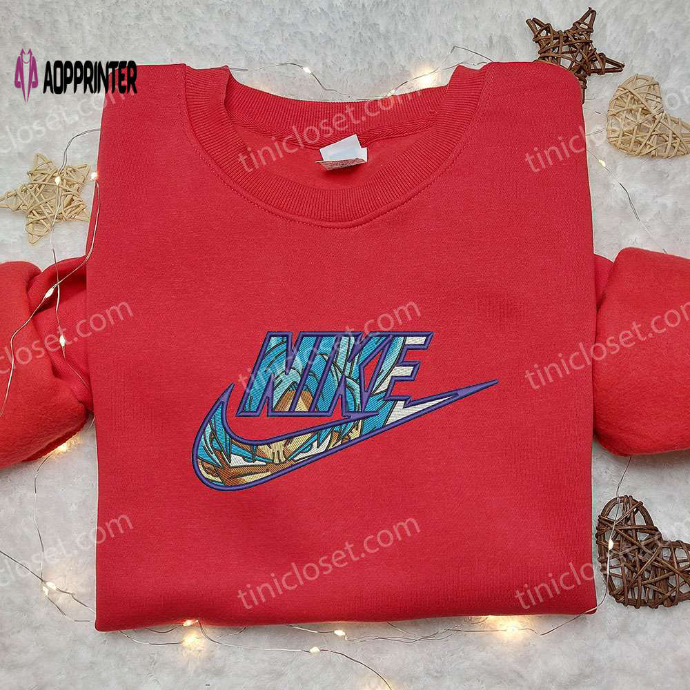 Goku Blue x Nike Embroidered Shirt – Dragon Ball & Custom Design Goku Blue x Nike Embroidered Shirt – Dragon Ball & Custom Design