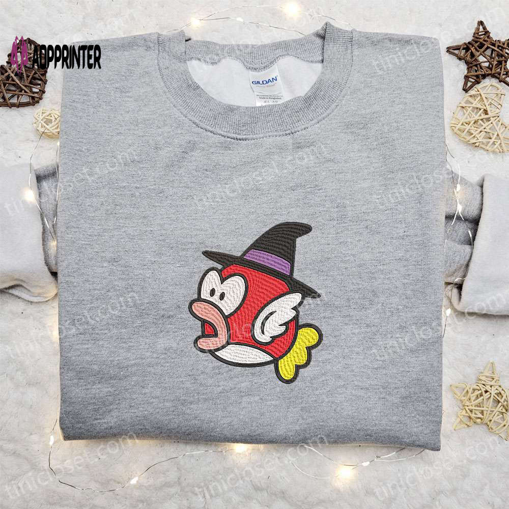 Halloween Super Mario Witch Cheep Cheep Shirt: Funny Sweatshirt & Cute Hoodie Halloween Super Mario Witch Cheep Cheep Shirt: Funny Sweatshirt & Cute Hoodie