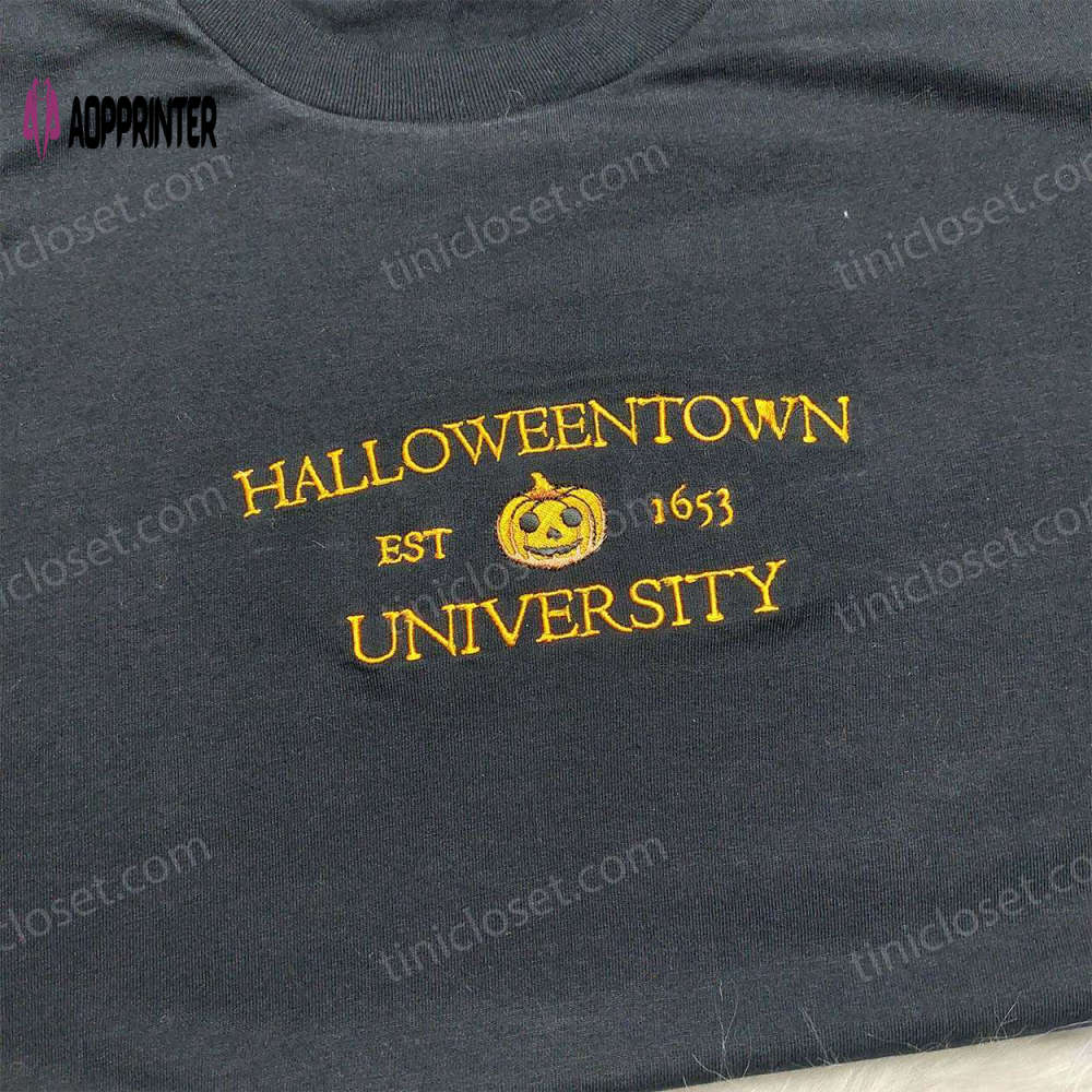 Halloweentown University Est 1653 Embroidered Shirt – Vintage Halloween Sweatshirts & Gifts Halloweentown University Est 1653 Embroidered Shirt – Vintage Halloween Sweatshirts & Gifts