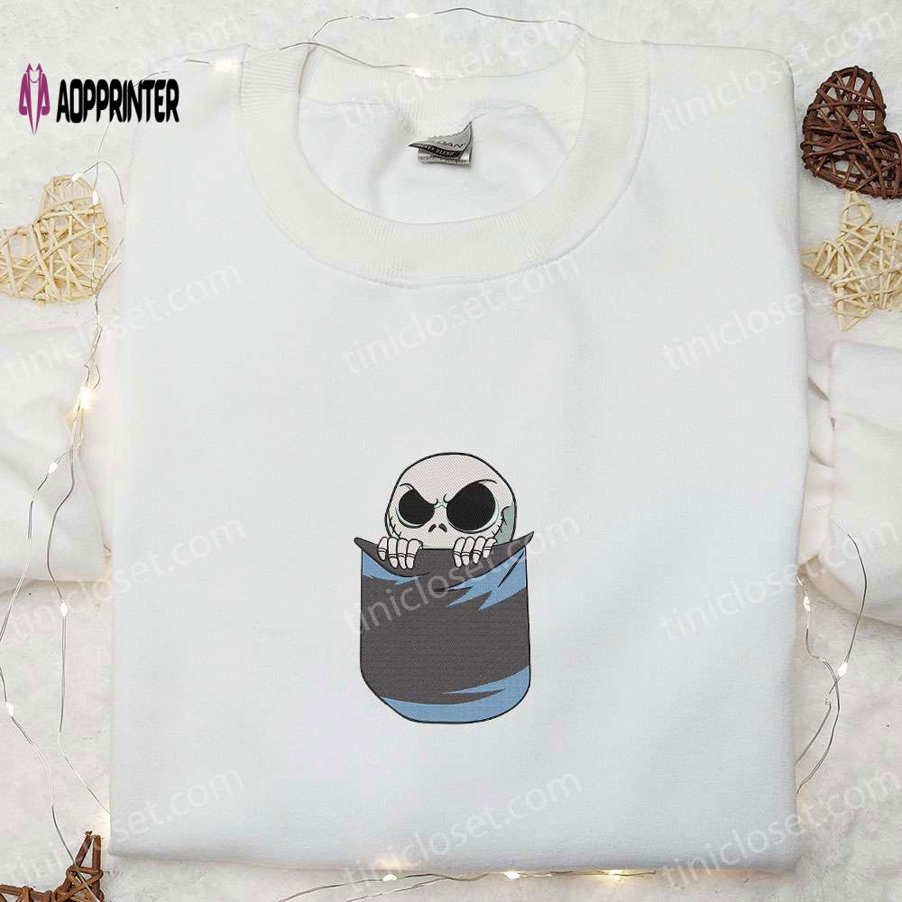 Nightmare Before Christmas Embroidered Shirt: Jack Skellington & Characters – Nike Inspired Sweatshirt Nightmare Before Christmas Embroidered Shirt: Jack Skellington & Characters – Nike Inspired Sweatshirt
