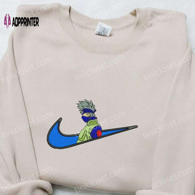 Authentic Kakashi Hatake Naruto Anime Embroidered Shirt – Exclusive Design