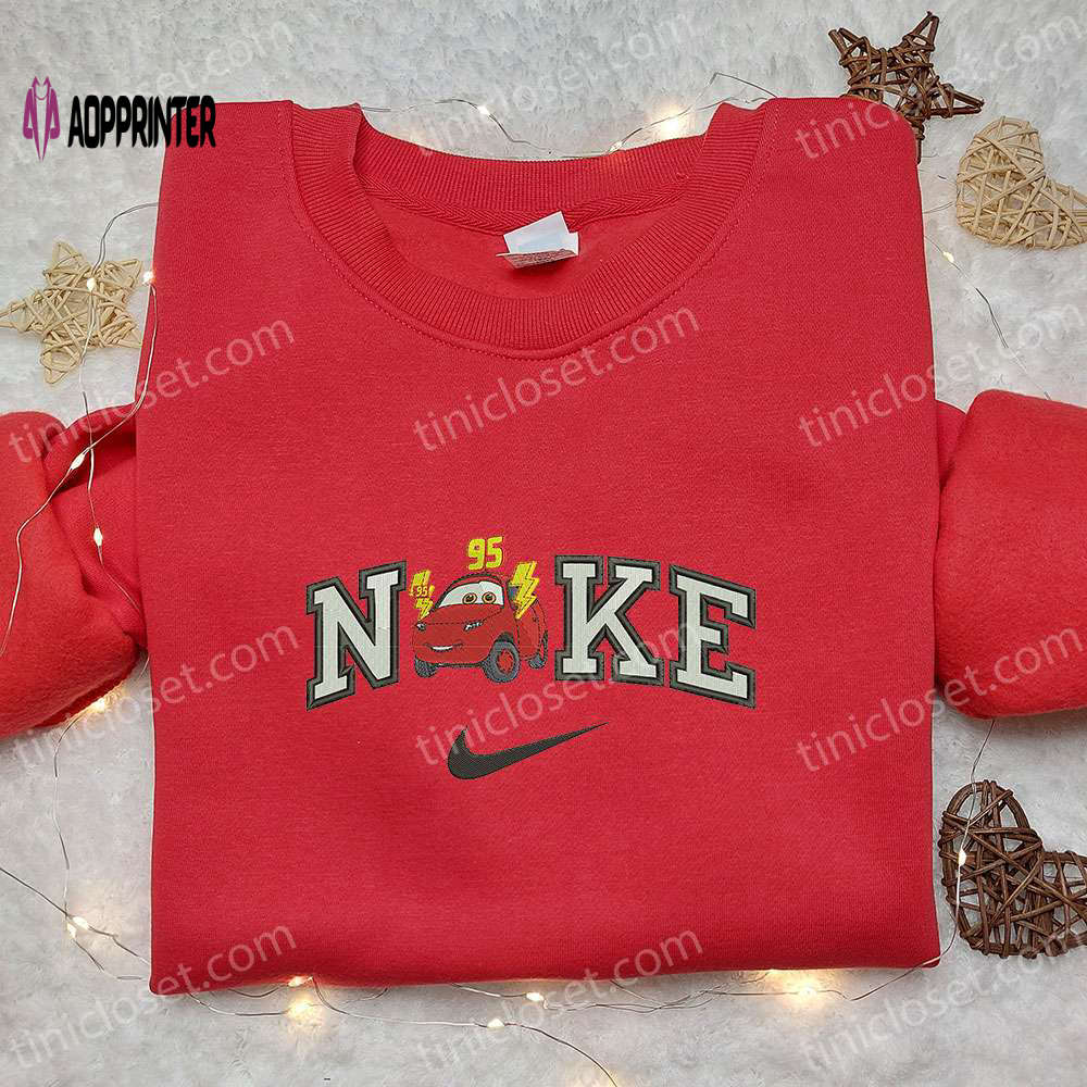 Maddy McGear x Nike Cartoon Sweatshirt: Disney Characters & Nike Inspired Embroidered Shirt Maddy McGear x Nike Cartoon Sweatshirt: Disney Characters & Nike Inspired Embroidered Shirt