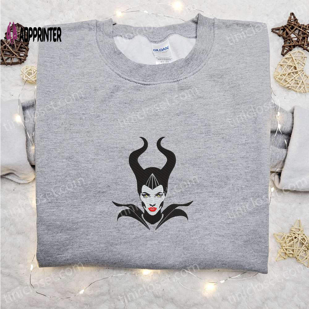 Maleficent Mistress Of Evil Embroidered Sweatshirt: Disney Movie Hoodie for Halloween Maleficent Mistress Of Evil Embroidered Sweatshirt: Disney Movie Hoodie for Halloween