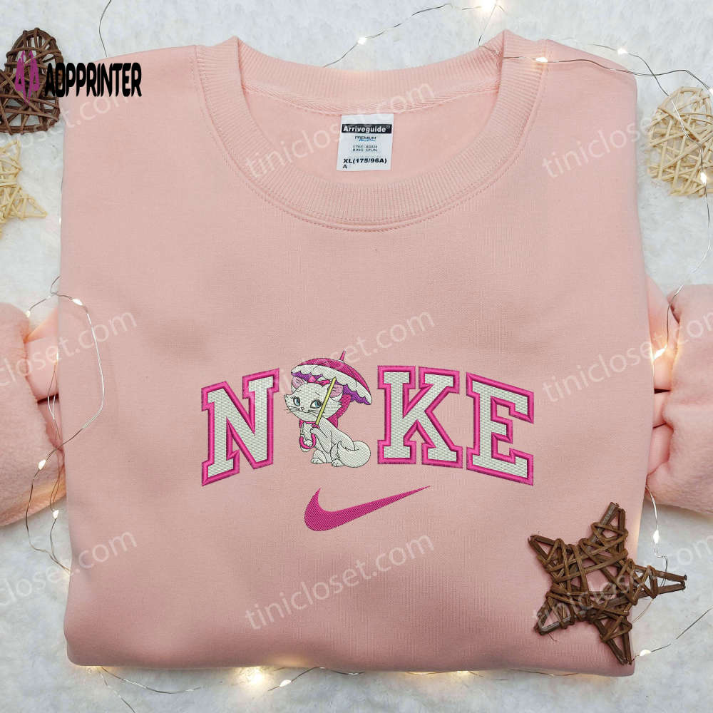 Marie Umbrella x Nike Embroidered Shirt Aristocats & Custom designs Marie Umbrella x Nike Embroidered Shirt Aristocats & Custom designs