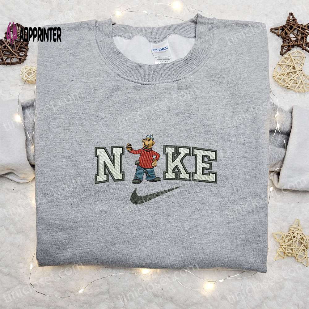 Mat x Nike Cartoon Embroidered Shirt – Pat and Mat Inspired Nike Influence Mat x Nike Cartoon Embroidered Shirt – Pat and Mat Inspired Nike Influence