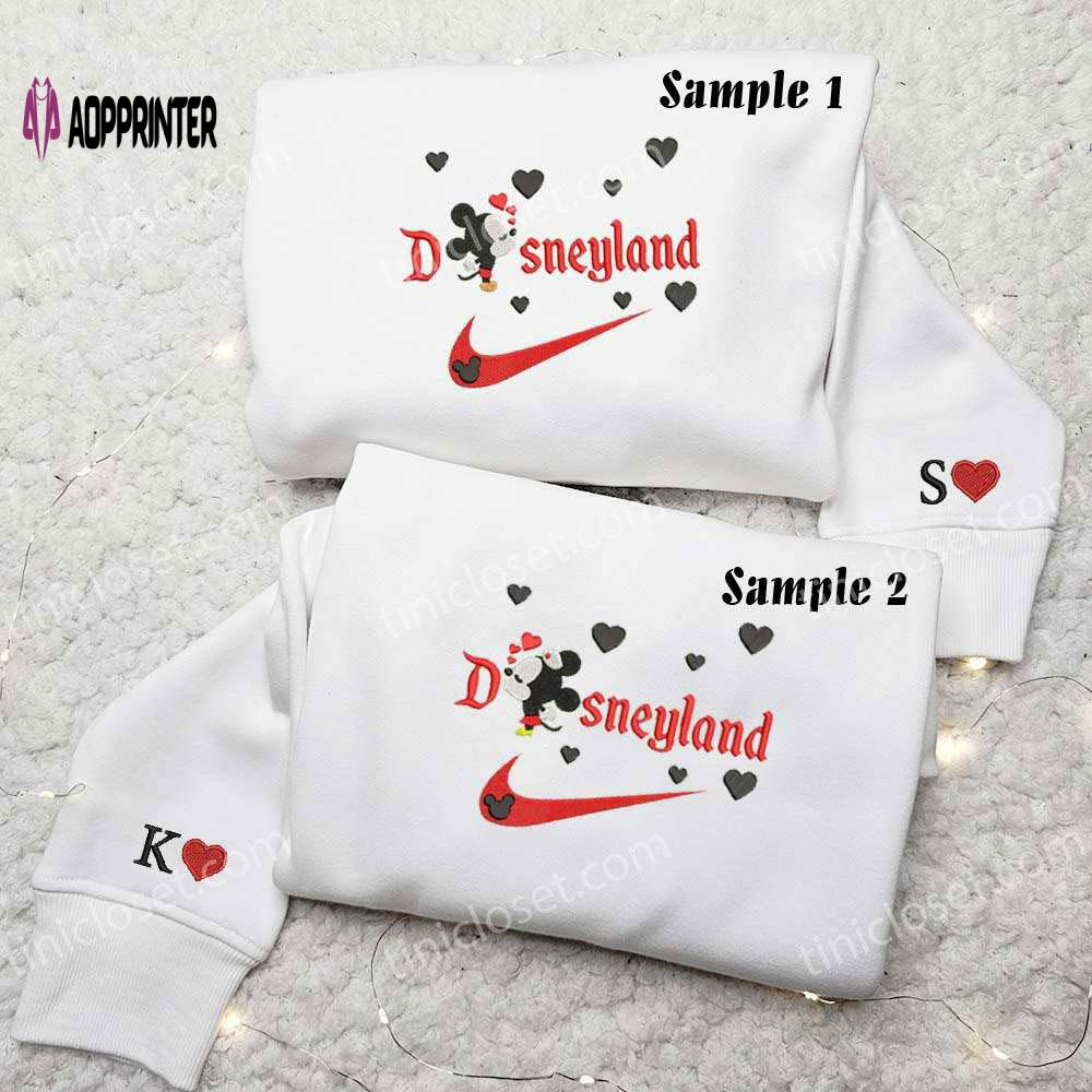 Mickey & Minnie Disneyland Couples Shirts: Embroidered Magic for Disney Lovers! Mickey & Minnie Disneyland Couples Shirts: Embroidered Magic for Disney Lovers!