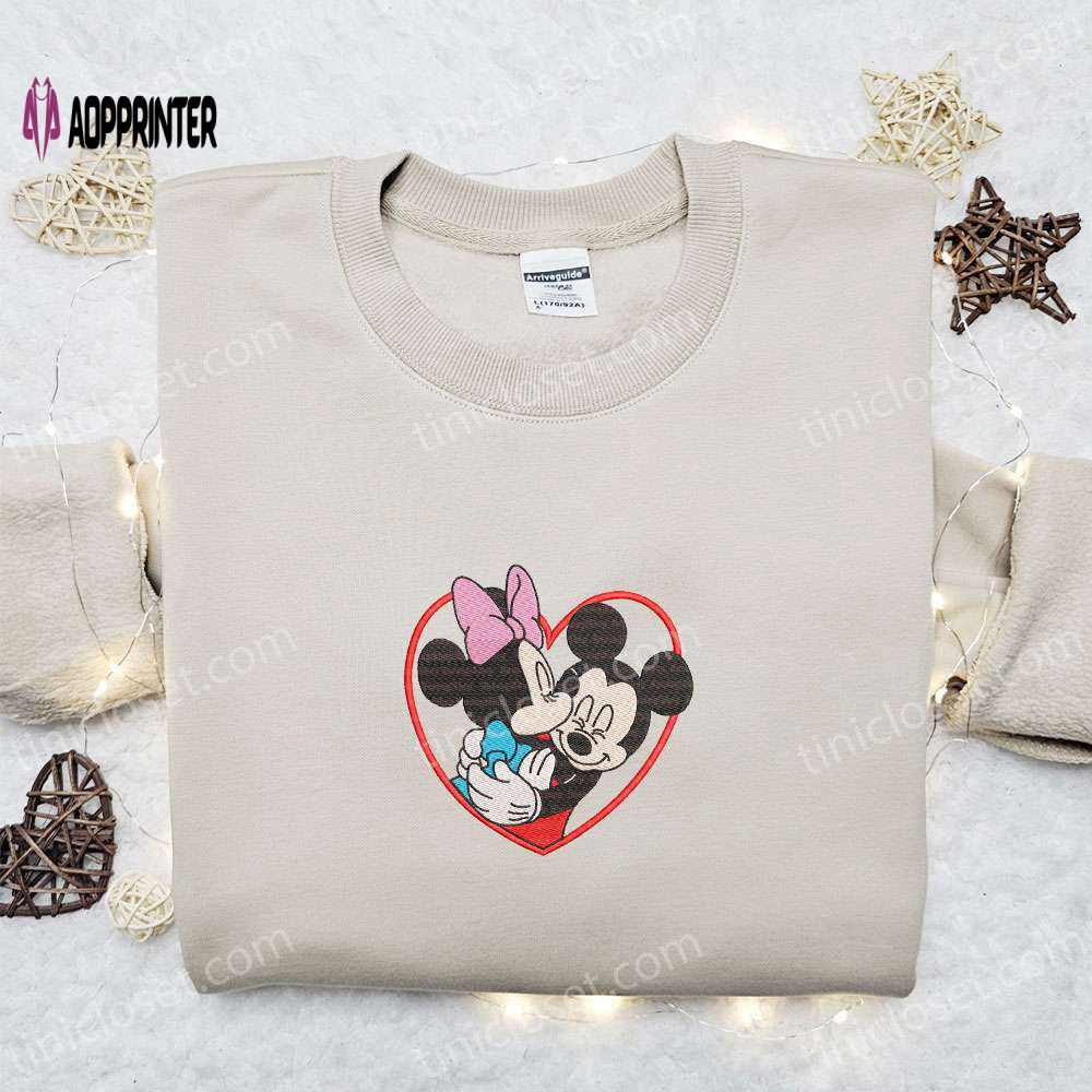 Disney Mickey & Minnie Kissing Heart Frame Shirt & Hoodie: Perfect Valentine s Gift Disney Mickey & Minnie Kissing Heart Frame Shirt & Hoodie: Perfect Valentine s Gift