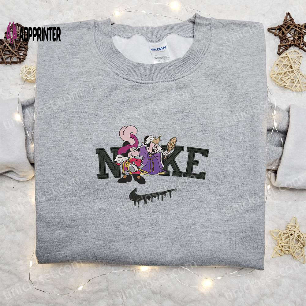Mickey & Minnie Masquerade x Nike Embroidered Sweatshirt: Spooky Halloween Shirt for Best Gift Ideas Mickey & Minnie Masquerade x Nike Embroidered Sweatshirt: Spooky Halloween Shirt for Best Gift Ideas