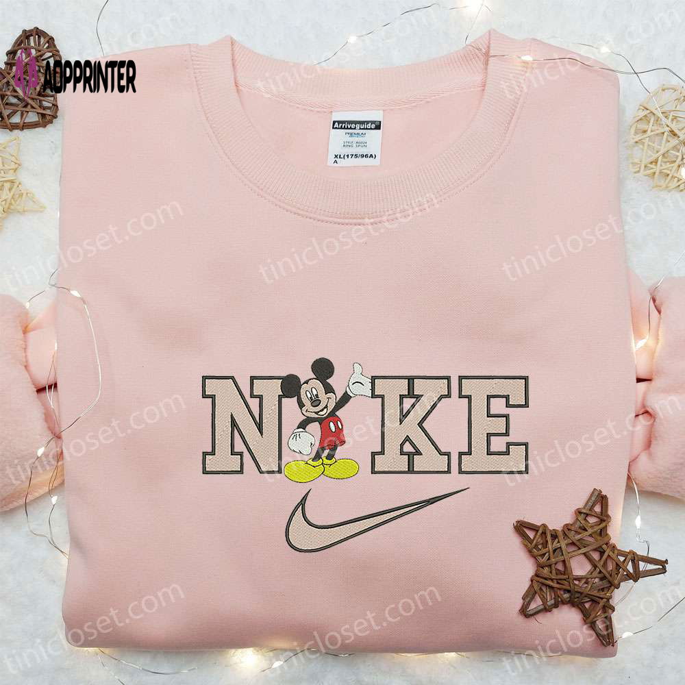 Mickey Mouse x Nike Embroidered Sweatshirt: Best Birthday Gift for Family Mickey Mouse x Nike Embroidered Sweatshirt: Best Birthday Gift for Family
