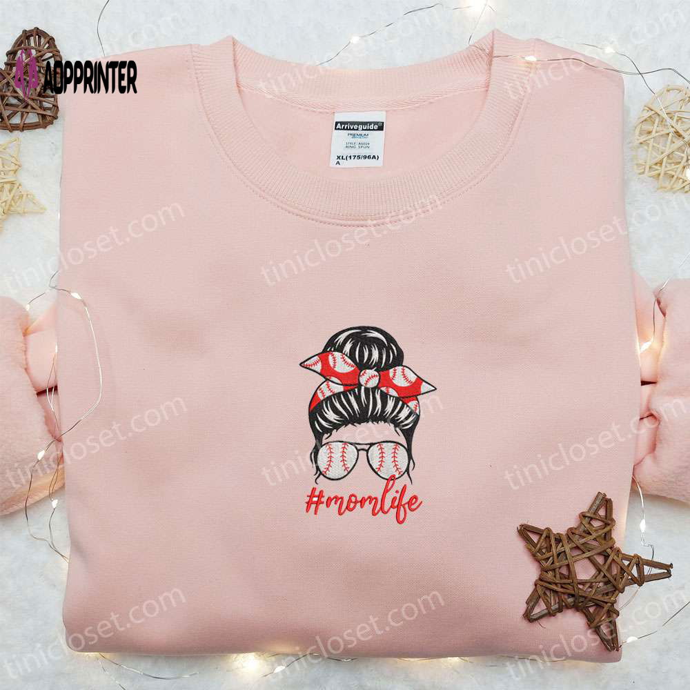Mom Life Embroidered Shirt & Mother s Day Hoodie – Best Gift for Mom Mom Life Embroidered Shirt & Mother s Day Hoodie – Best Gift for Mom