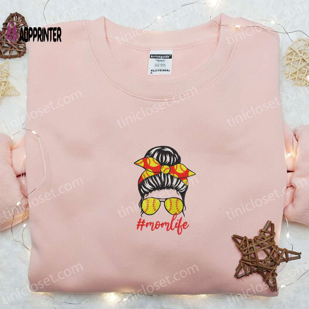 Mom’s Life Embroidered Shirt & Hoodie: Best Mother’s Day Gift Mom’s Life Embroidered Shirt & Hoodie: Best Mother’s Day Gift