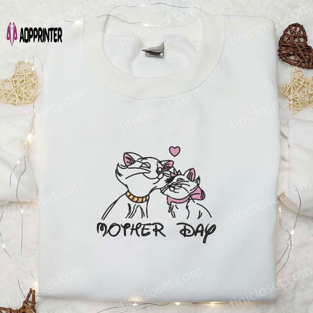 Disney Aristocats Embroidered Hoodie & Duchess Shirt: Perfect Mother’s Day Gift Disney Aristocats Embroidered Hoodie & Duchess Shirt: Perfect Mother’s Day Gift